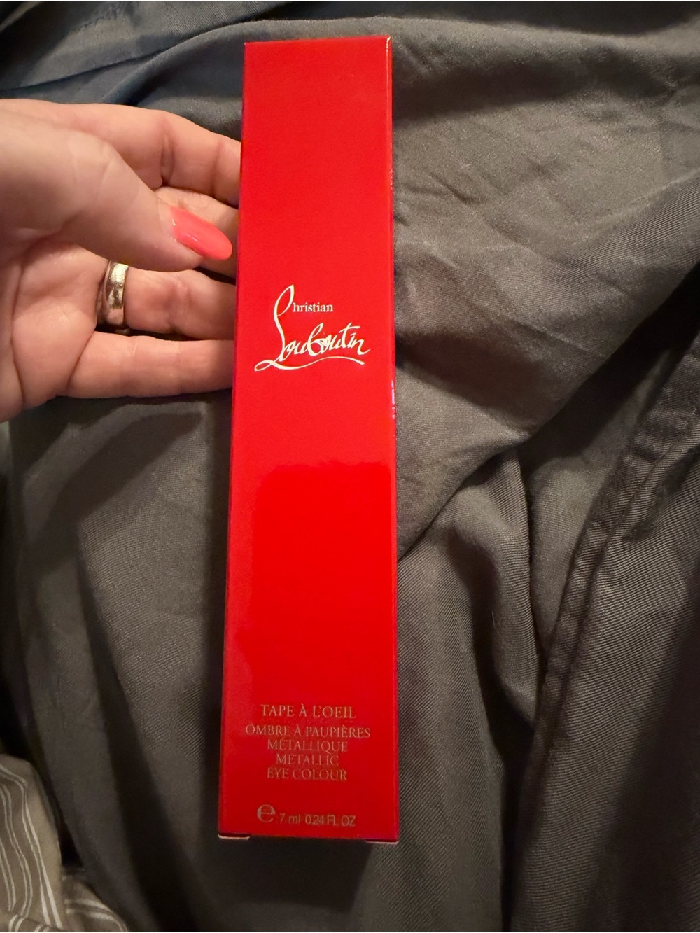 Christian Louboutin Beautiful Bronze Metallic Eye Colour in Red Box - New
